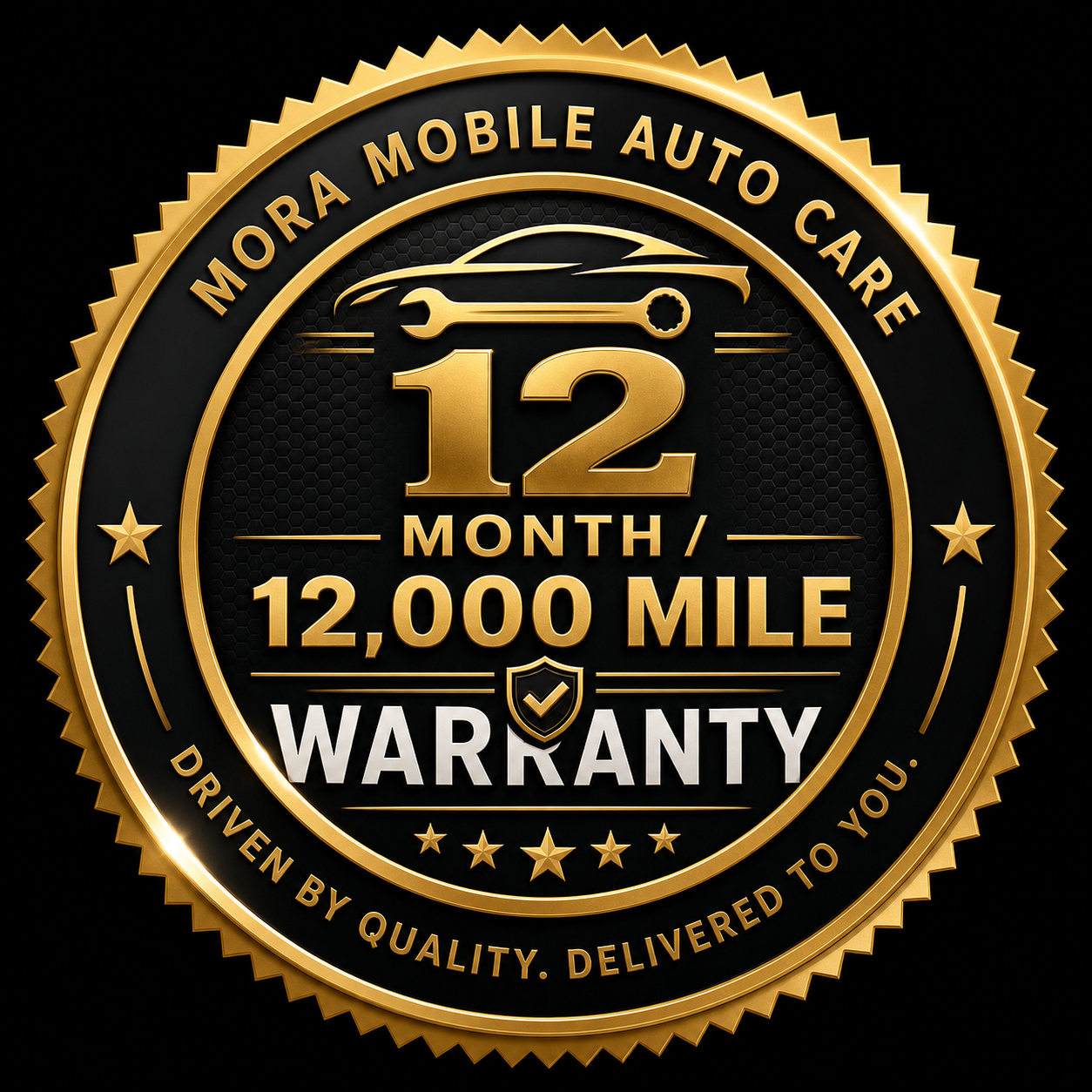 12 month / 12,000 mile warranty